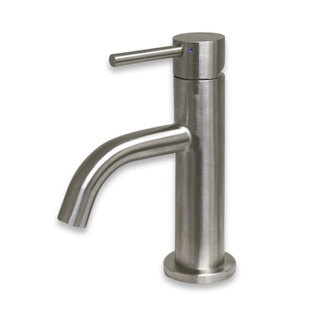 Whitehaus Waterhaus SS, Sgl Lever Small Lavatory Faucet, SS WHS1010-SB-BSS